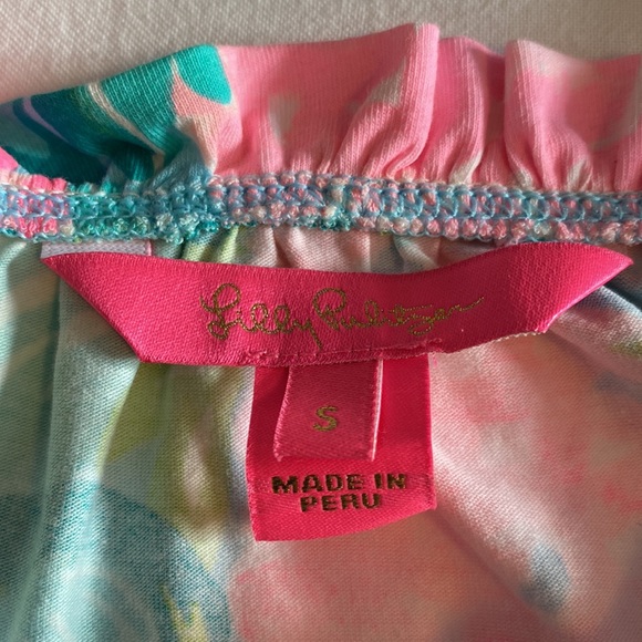 Lilly Pulitzer Tropical Pink and Green Tank Top - Picture 6 of 14